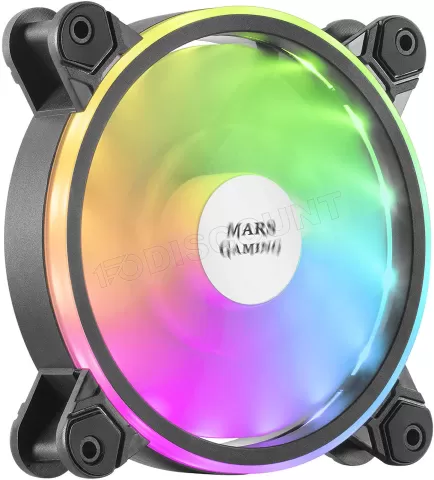 Photo de Ventilateur boitier Mars Gaming MFX RGB 12cm (Noir)