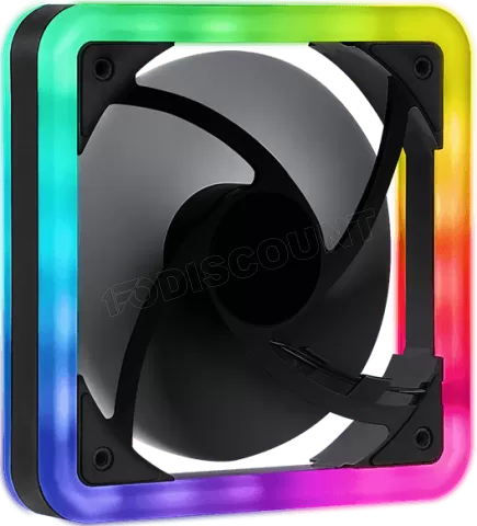 Photo de Ventilateur de boitier AeroCool Edge RGB 14cm (Noir)