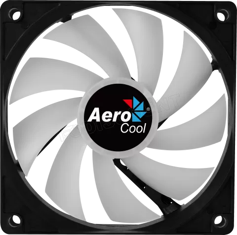 Photo de Ventilateur de boitier Aerocool Frost PWM RGB 12cm (Noir)