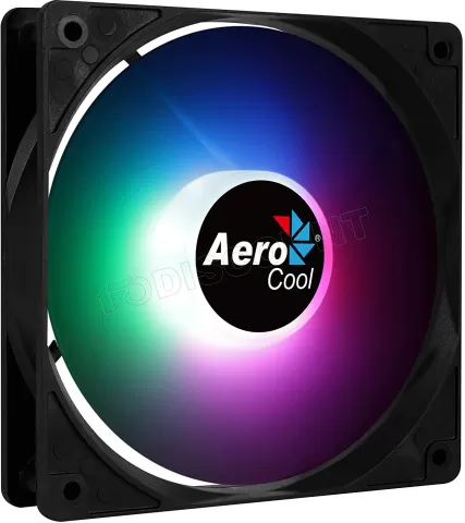 Photo de Ventilateur de boitier Aerocool Frost RGB 12cm (Noir)