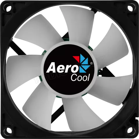Photo de Ventilateur de boitier AeroCool Frost RGB 8cm (Noir)