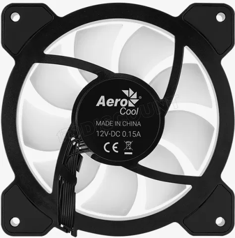 Photo de Ventilateur de boitier Aerocool Mirage RGB 12cm (Noir)