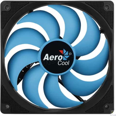 Photo de Ventilateur de boitier Aerocool Motion 12 Plus 12cm (Noir/Bleu)