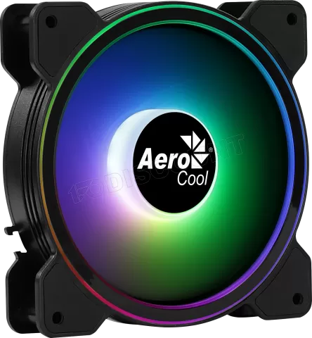 Photo de Ventilateur de boitier Aerocool Saturn 12F A RGB 12cm (Noir)