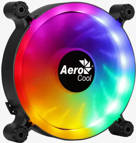 Photo de Ventilateur de boitier Aerocool Spectro RGB 12cm (Noir)