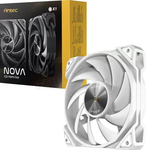 Photo de Ventilateur de boitier Antec Nova - 12cm (Blanc)