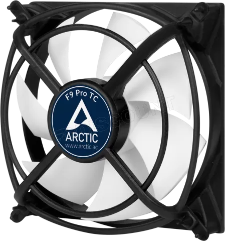 Photo de Ventilateur de boitier Arctic F9 Pro Temperature Control - 9,2cm (Noir/Blanc)