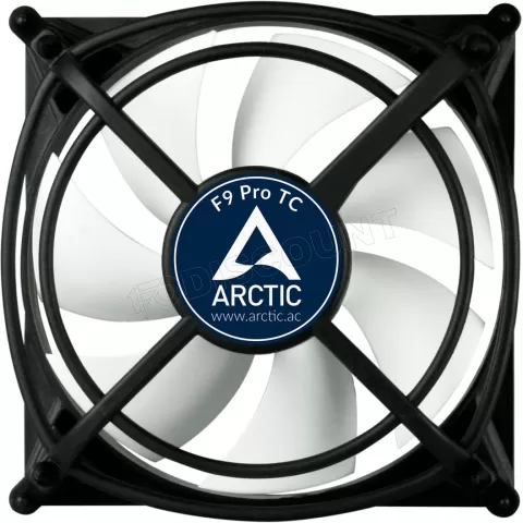 Photo de Ventilateur de boitier Arctic F9 Pro Temperature Control - 9,2cm (Noir/Blanc)