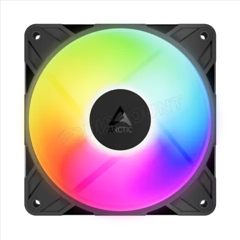 Photo de Ventilateur de boitier Arctic P12 Pro Reverse RGB - 12cm (Noir)