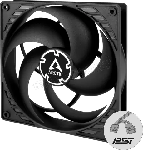 Photo de Ventilateur de boitier Arctic P14 PST Continuous Operation - 14cm (Noir)