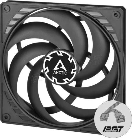 Photo de Ventilateur de boitier Arctic P14 Slim PST - 14cm (Noir)