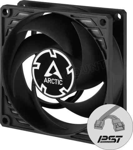 Photo de Ventilateur de boitier Arctic P8 PST Continuous Operation - 8cm (Noir)