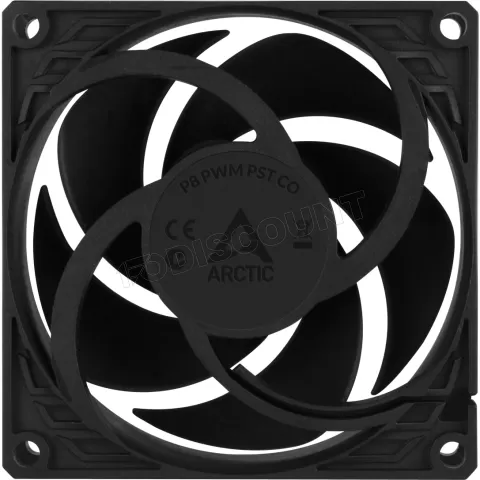 Photo de Ventilateur de boitier Arctic P8 PST Continuous Operation - 8cm (Noir)