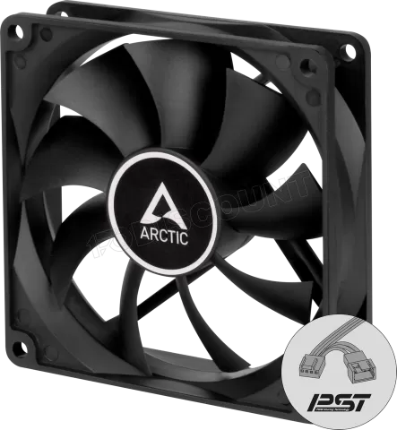 Photo de Ventilateur de boitier Arctic P9 PWM PST Continuous Operation - 9,2cm (Noir)