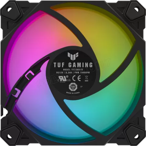 Photo de Ventilateur de boitier Asus Tuf Gaming TF RGB - 12cm (Noir)