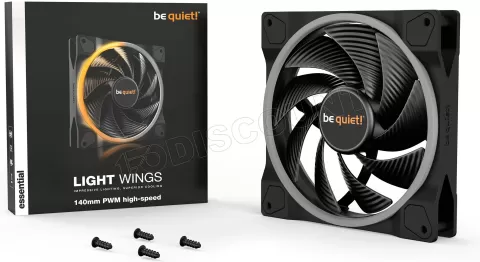 Photo de Ventilateur de boitier Be Quiet Light Wings High Speed RGB - 14cm (Noir)