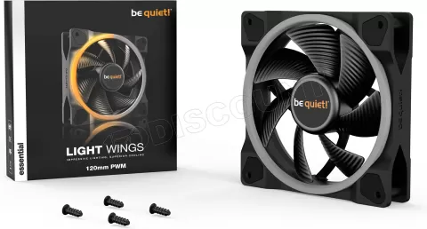 Photo de Ventilateur de boitier Be Quiet Light Wings RGB - 12cm (Noir)