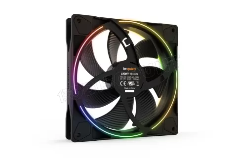 Photo de Ventilateur de boitier Be Quiet Light Wings RGB - 14cm (Noir)