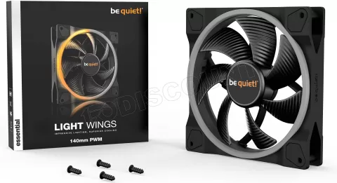 Photo de Ventilateur de boitier Be Quiet Light Wings RGB - 14cm (Noir)