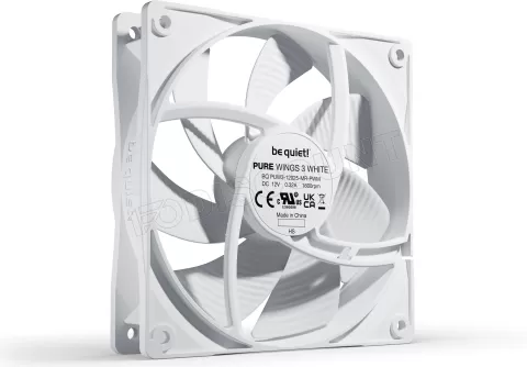 Photo de Ventilateur de boitier be quiet! Pure Wings 3 PWM - 12cm (Blanc)
