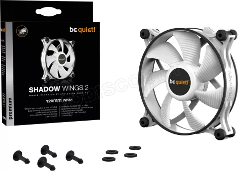 Photo de Ventilateur de boitier Be Quiet Shadow Wings 2 - 12cm (Blanc)