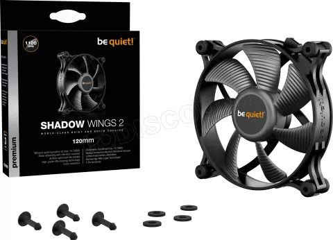Photo de Ventilateur de boitier Be Quiet Shadow Wings 2 - 12cm (Noir)