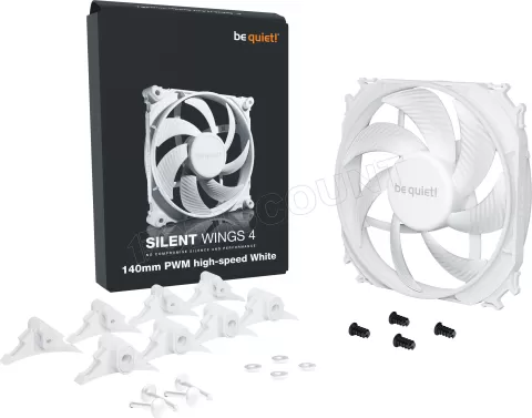 Photo de Ventilateur de boitier Be Quiet Silent Wings 4 Haute-vitesse - 14cm (Blanc)