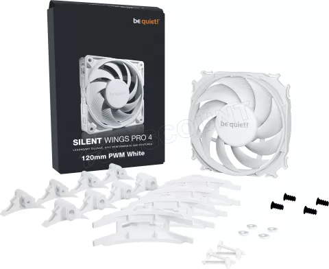 Photo de Ventilateur de boitier Be Quiet Silent Wings 4 Pro - 12cm (Blanc)