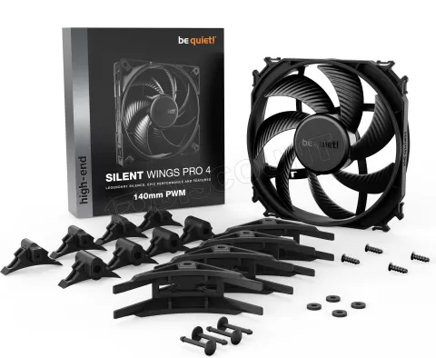 Photo de Ventilateur de boitier Be Quiet Silent Wings 4 Pro - 14cm (Noir)