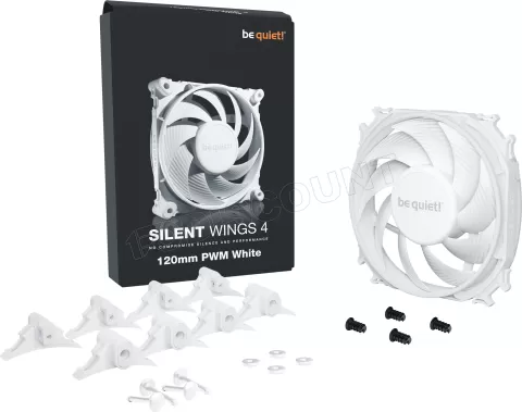 Photo de Ventilateur de boitier Be Quiet Silent Wings 4 PWM - 12cm (Blanc)