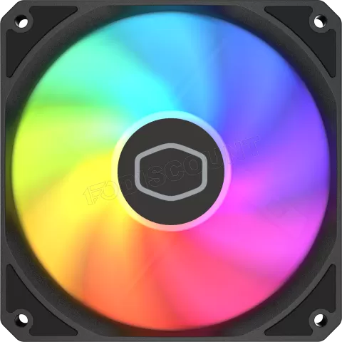 Photo de Ventilateur de boitier Cooler Master MasterFan MF120 Lite RGB - 12cm (Noir)