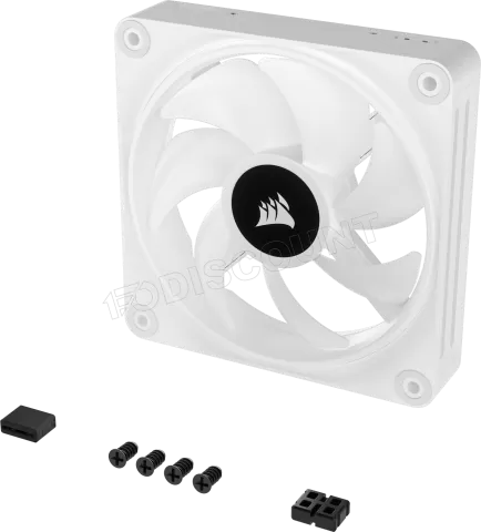 Photo de Ventilateur de boitier Corsair iCue Link QX RGB - 12cm (Blanc)