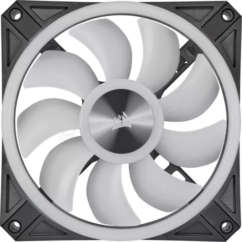 Photo de Ventilateur de boitier Corsair iCue QL120 PWM RGB - 12cm (Noir)