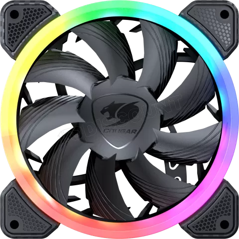 Photo de Ventilateur de boitier Cougar Vortex VK RGB 12cm (Noir)