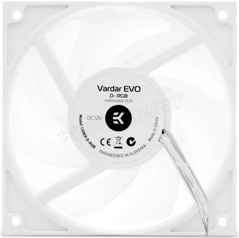 Photo de Ventilateur de boitier Ekwb EK-Vardar Evo 120ER DRGB 12cm (Blanc)