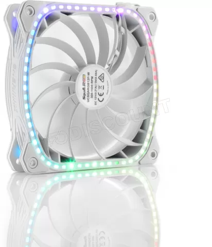 Photo de Ventilateur de boitier Enermax SquA RGB - 120mm (Blanc)