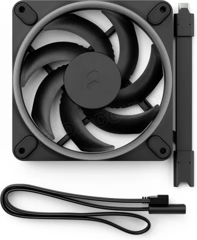Photo de Ventilateur de boitier Fractal Design Momentum RGB - 12cm (Noir)