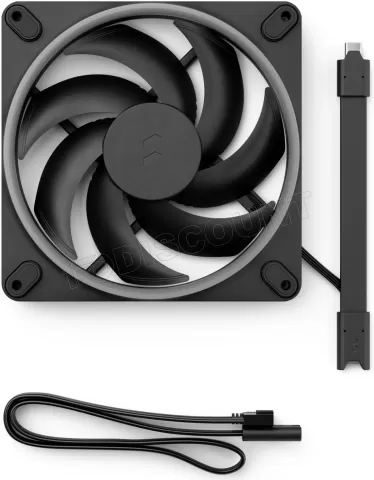 Photo de Ventilateur de boitier Fractal Design Momentum RGB - 14cm (Noir)