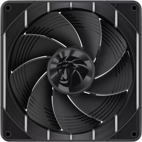 Photo de Ventilateur de boitier Gamemax Tornado T12 Reverse RGB - 12cm (Noir)