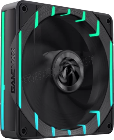 Photo de Ventilateur de boitier Gamemax Tornado T12 RGB - 12cm (Noir)