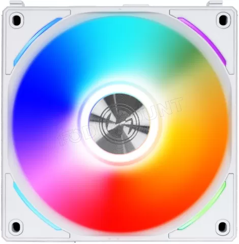 Photo de Ventilateur de boitier Lian Li Uni Fan AL RGB - 12cm (Blanc)
