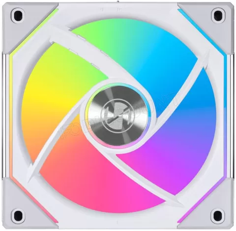 Photo de Ventilateur de boitier Lian Li Uni Fan SL-Infinity Reverse RGB - 12cm (Blanc)