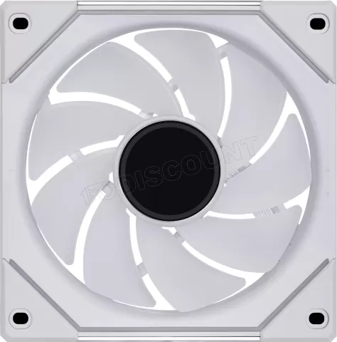 Photo de Ventilateur de boitier Lian Li Uni Fan SL-Infinity Reverse RGB - 12cm (Blanc)