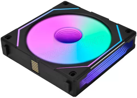 Photo de Ventilateur de boitier Lian Li Uni Fan SL-Infinity Reverse RGB - 12cm (Noir)