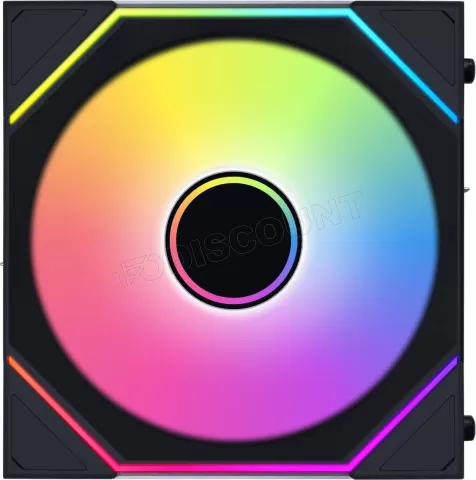 Photo de Ventilateur de boitier Lian Li Uni Fan SL-Infinity Wireless Reverse RGB - 12cm (Noir)