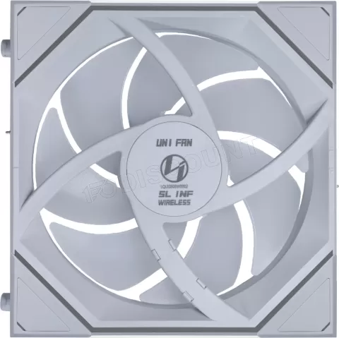 Photo de Ventilateur de boitier Lian Li Uni Fan SL-Infinity Wireless RGB - 12cm (Blanc)