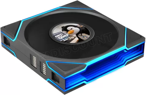 Photo de Ventilateur de boitier Lian Li Uni Fan TL LCD Flex Reverse RGB - 12cm (Noir)