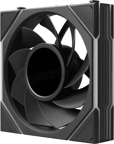 Photo de Ventilateur de boitier Lian Li Uni Fan TL LCD Flex Reverse RGB - 12cm (Noir)