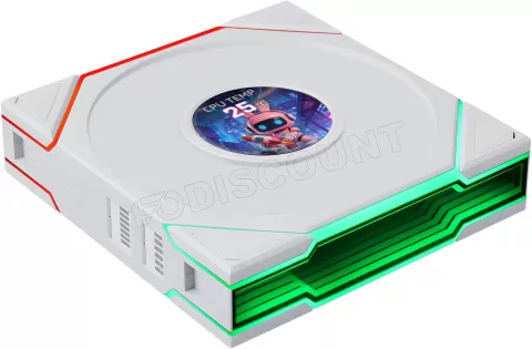 Photo de Ventilateur de boitier Lian Li Uni Fan TL LCD Flex RGB - 12cm (Blanc)
