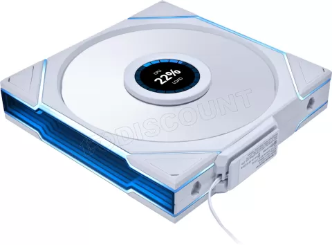 Photo de Ventilateur de boitier Lian Li Uni Fan TL Wireless LCD Reverse RGB - 14cm (Blanc)